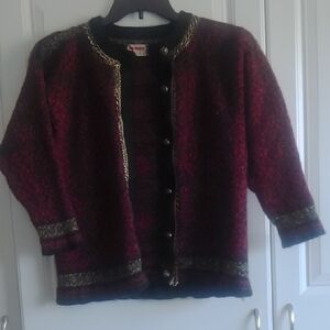 100% Wool Cardigan Made In Iceland